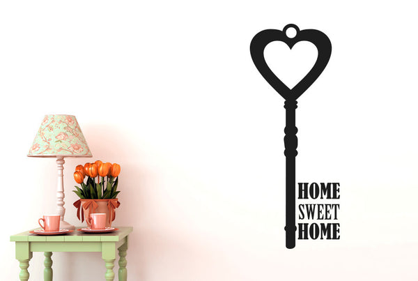 Home Sweet Home House Key Wall Sticker