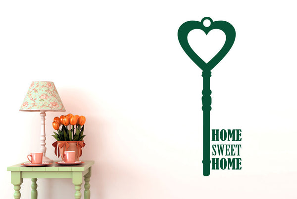 Home Sweet Home House Key Wall Sticker