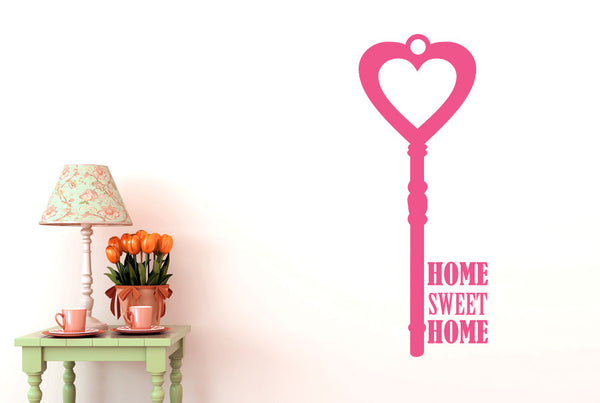 Home Sweet Home House Key Wall Sticker