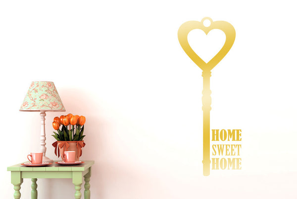 Home Sweet Home House Key Wall Sticker