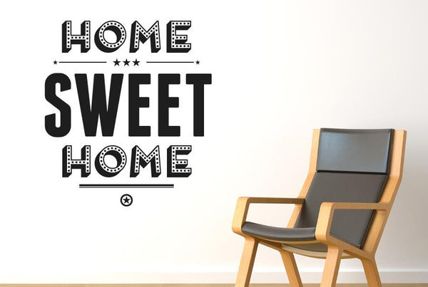 Home Sweet Home Show Case Wall Sticker