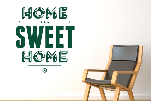 Home Sweet Home Show Case Wall Sticker