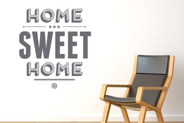 Home Sweet Home Show Case Wall Sticker