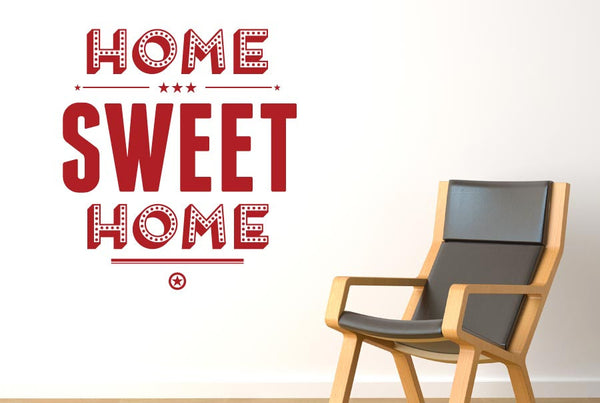 Home Sweet Home Show Case Wall Sticker