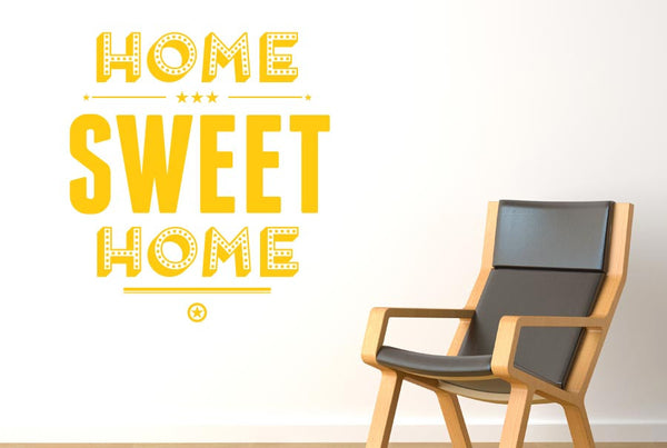 Home Sweet Home Show Case Wall Sticker