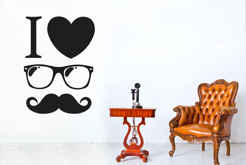 I Love A Cool Gentlemen Wall Sticker