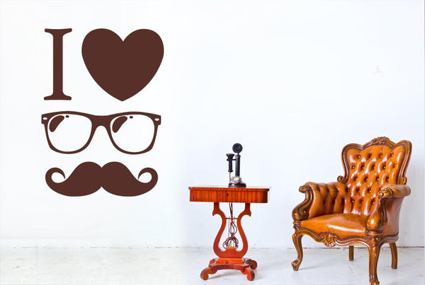 I Love A Cool Gentlemen Wall Sticker