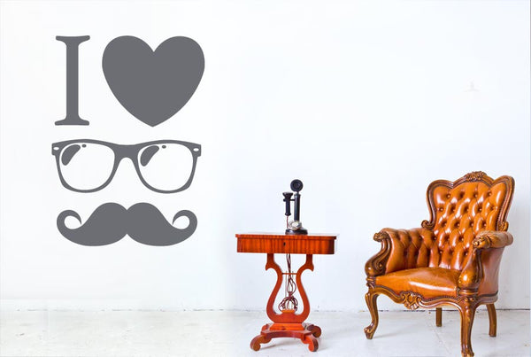 I Love A Cool Gentlemen Wall Sticker