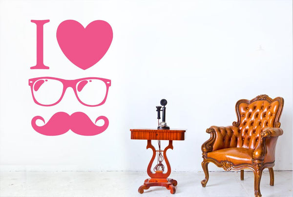 I Love A Cool Gentlemen Wall Sticker
