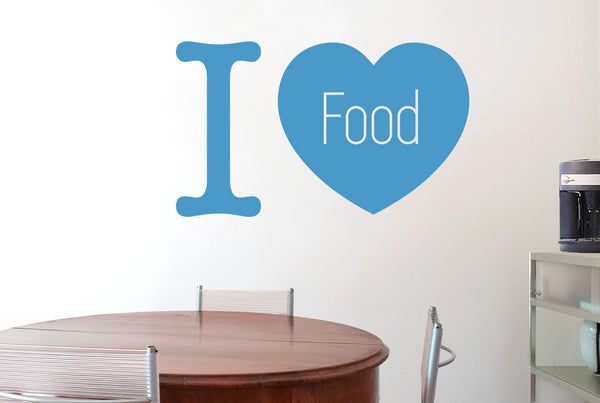I Love Food Wall Sticker