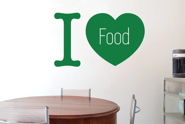 I Love Food Wall Sticker