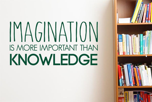 Imagination More Important Than Knowledge Wall Sticker
