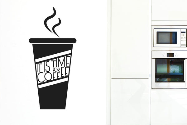 It Is Time For Coffee Wall Sticker