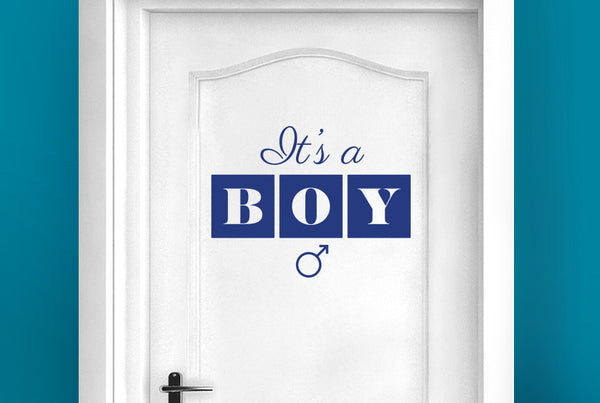 Its A Boy Door Room Sticker