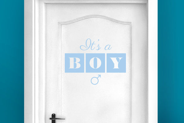 Its A Boy Door Room Sticker