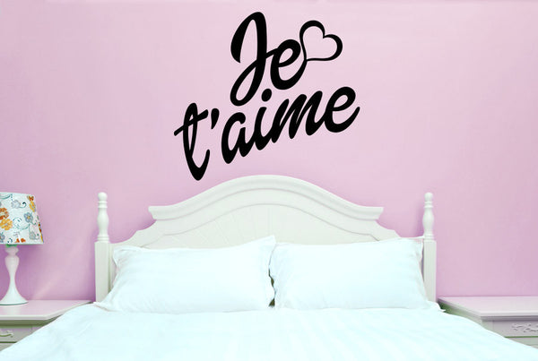 Je T'aime Heart Wall Sticker