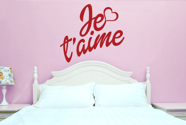 Je T'aime Heart Wall Sticker