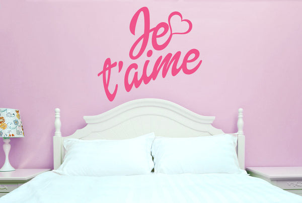 Je T'aime Heart Wall Sticker