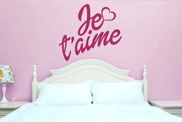 Je T'aime Heart Wall Sticker