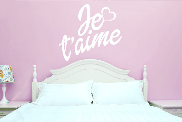 Je T'aime Heart Wall Sticker