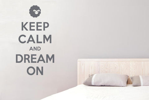 Keep Calm And Dream On Wall Sticker