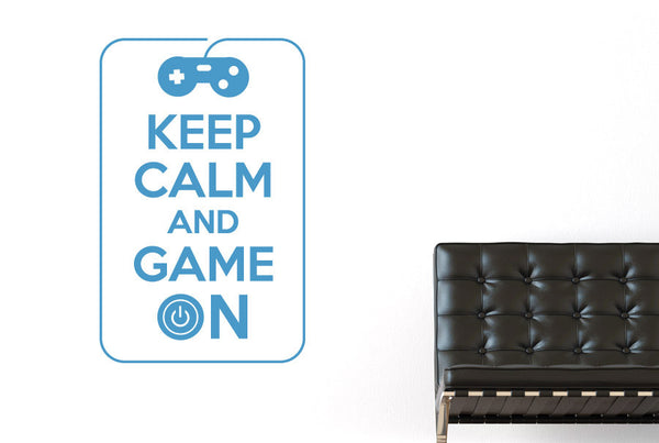 Keep Calm And Game On Wall Sticker