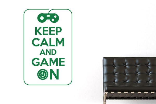 Keep Calm And Game On Wall Sticker