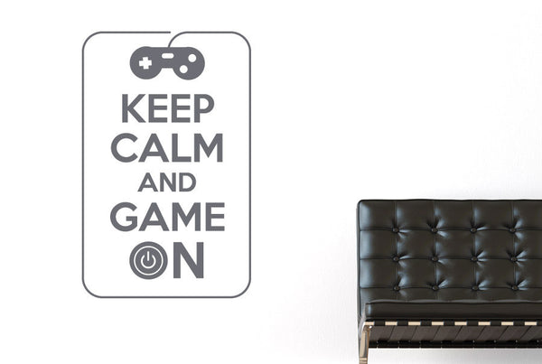 Keep Calm And Game On Wall Sticker