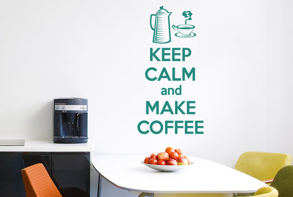 Keep Clam And Make Coffee Wall Sticker