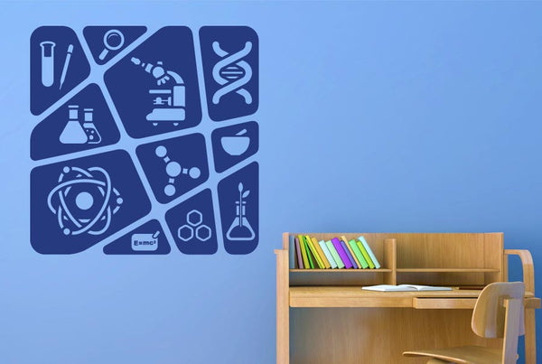 Kids Science Collage Wall Sticker