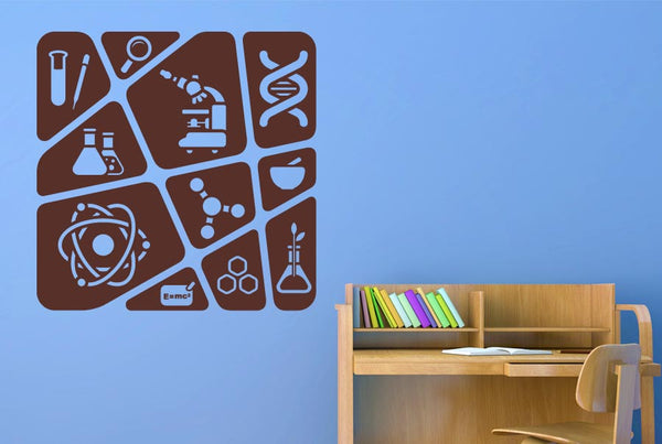 Kids Science Collage Wall Sticker