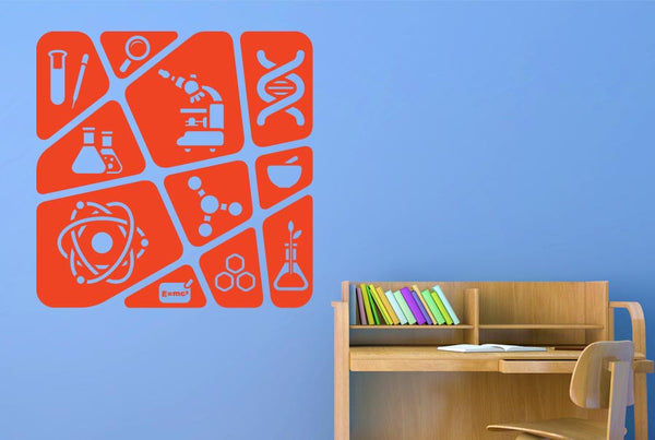 Kids Science Collage Wall Sticker