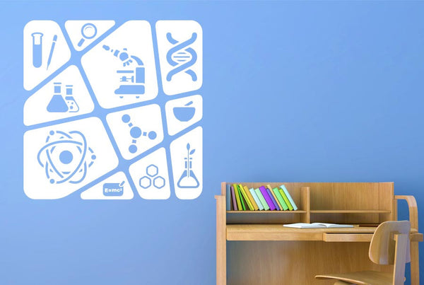 Kids Science Collage Wall Sticker
