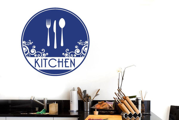 Kitchen Cutlery Circle Wall Sticker