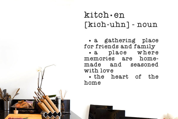 Kitchen Dictionary Definition Wall Sticker