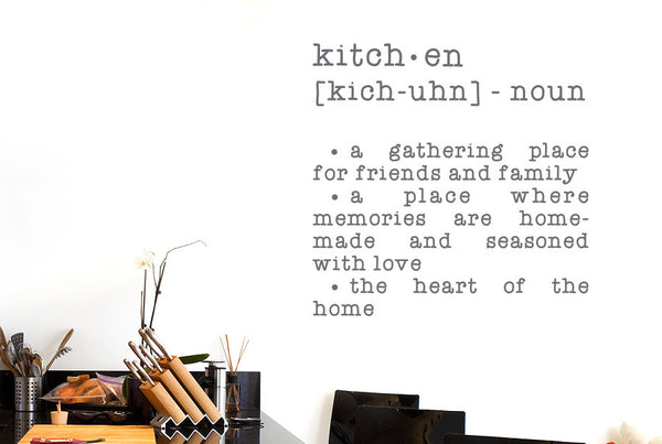 Kitchen Dictionary Definition Wall Sticker
