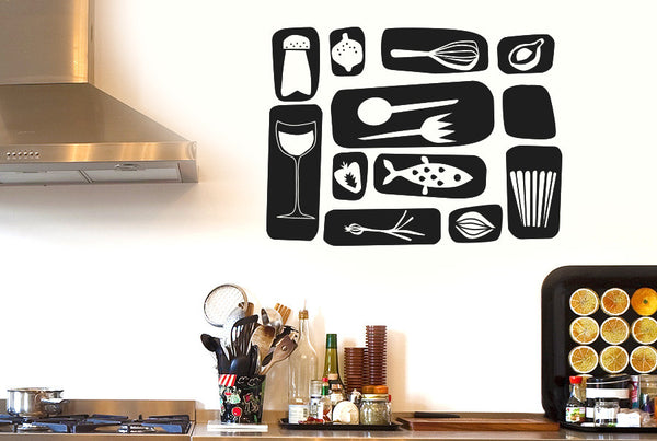 Kitchen Symbols Wall Sticker