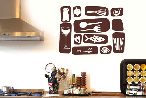 Kitchen Symbols Wall Sticker