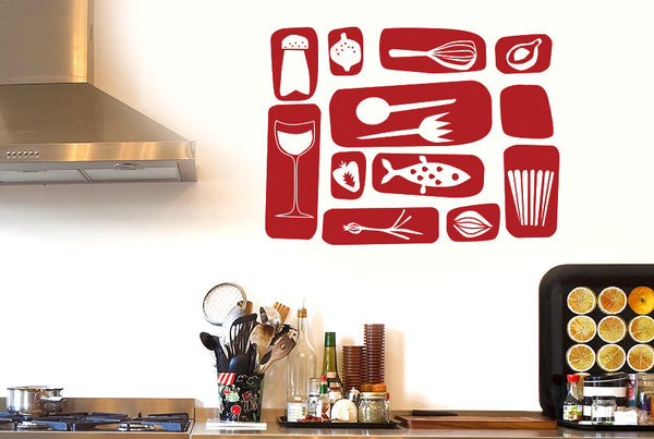 Kitchen Symbols Wall Sticker