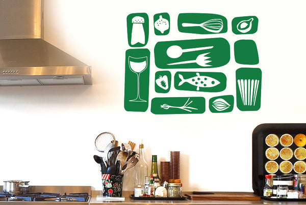 Kitchen Symbols Wall Sticker