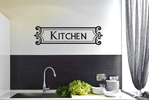 Kitchen Vintage Sign Framed Wall Sticker