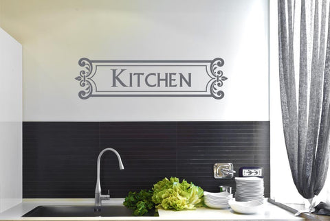 Kitchen Vintage Sign Framed Wall Sticker