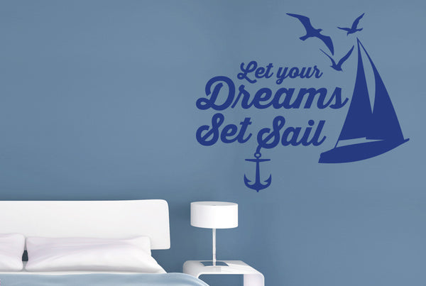 Let Your Dreams Set Sail Wall Sticker