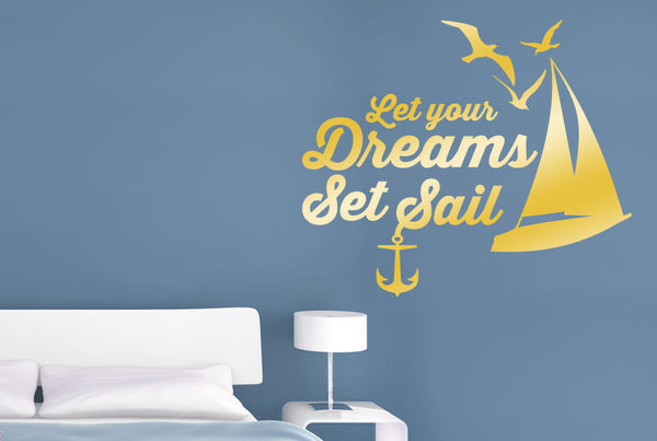 Let Your Dreams Set Sail Wall Sticker