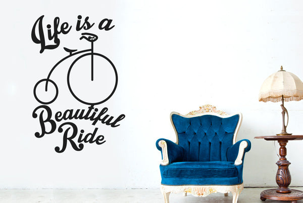 Life Is A Beautiful Ride Wall Sticker