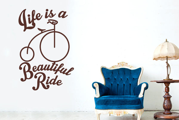 Life Is A Beautiful Ride Wall Sticker