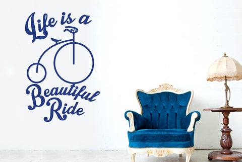 Life Is A Beautiful Ride Wall Sticker