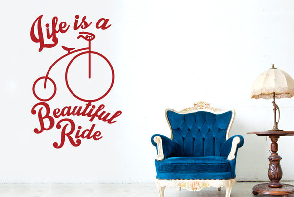 Life Is A Beautiful Ride Wall Sticker