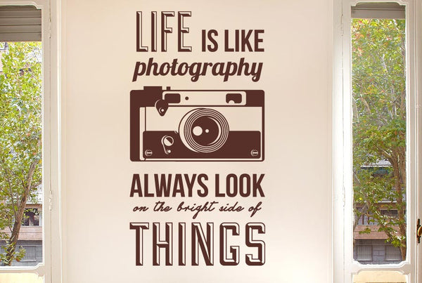 Life Is Like Photography Wall Sticker
