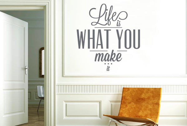 Life is what you make it Wall Sticker